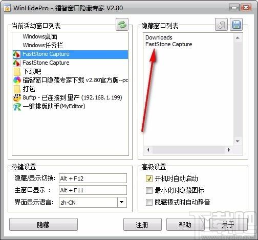 镭智窗口隐藏专家,窗口隐藏软件,窗口隐藏