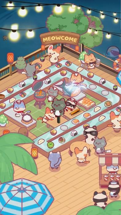 猫猫空闲餐厅游戏(cat idle restaurant)下载,猫猫空闲餐厅,放置游戏,经营游戏